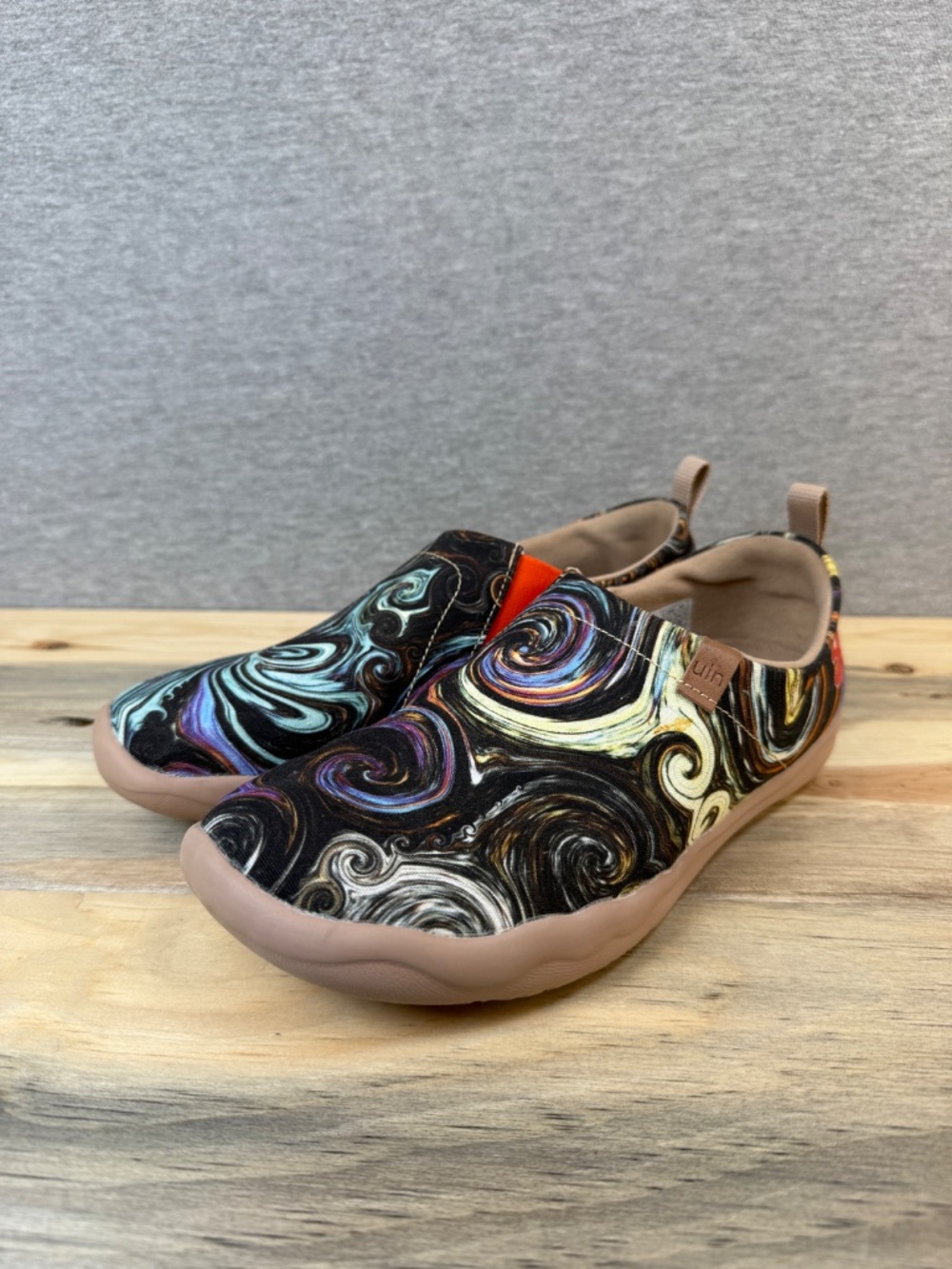 UIN Toledo Starry Night Slip On Sneakers Women's Size 7.5 Artsy Art Teacher Cool - Picture 8 of 16